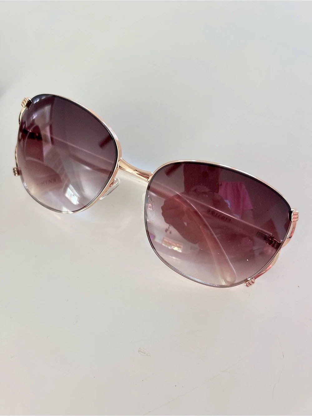 Völklien Women's Sunglasses in Pink & Gold Like New